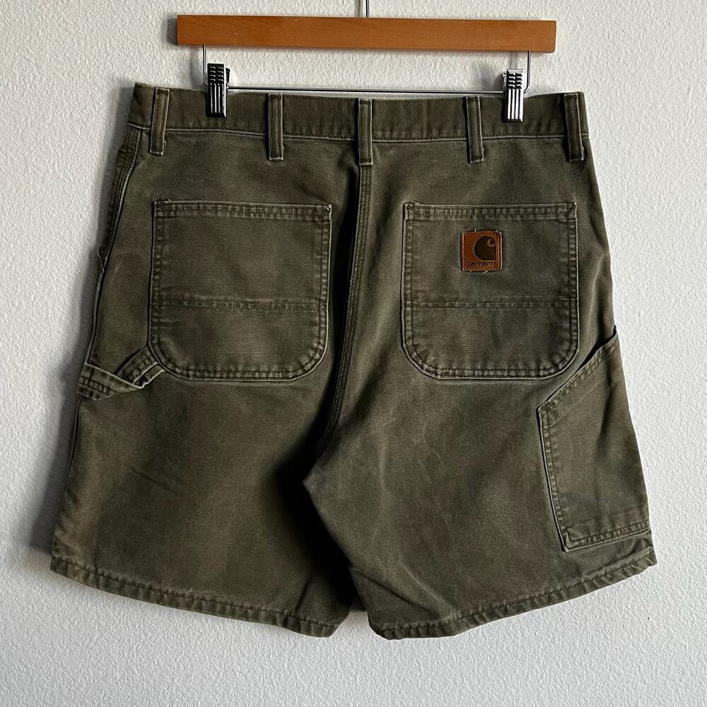 Carhartt B25 MOS green work wear carpenter shorts